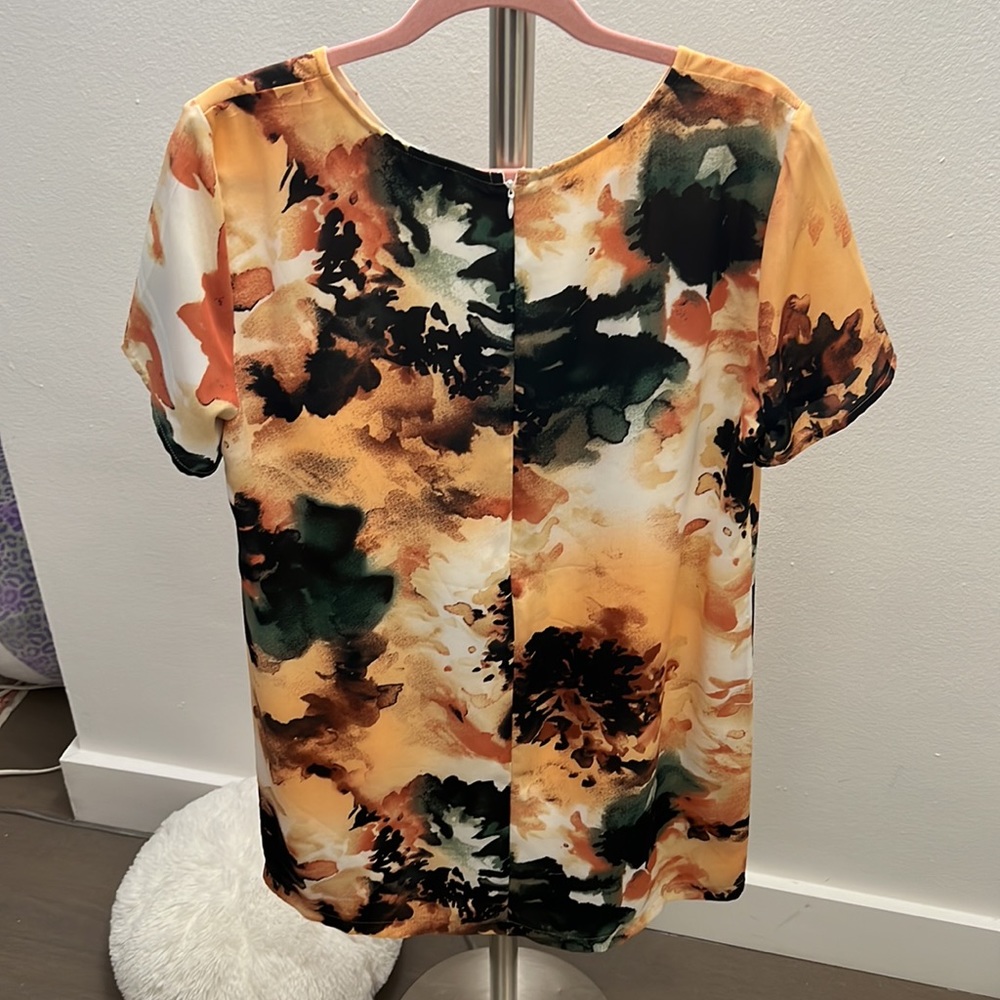 Lulus Short Dress Floral/ Tie Dye Mini - Picture 3 of 5